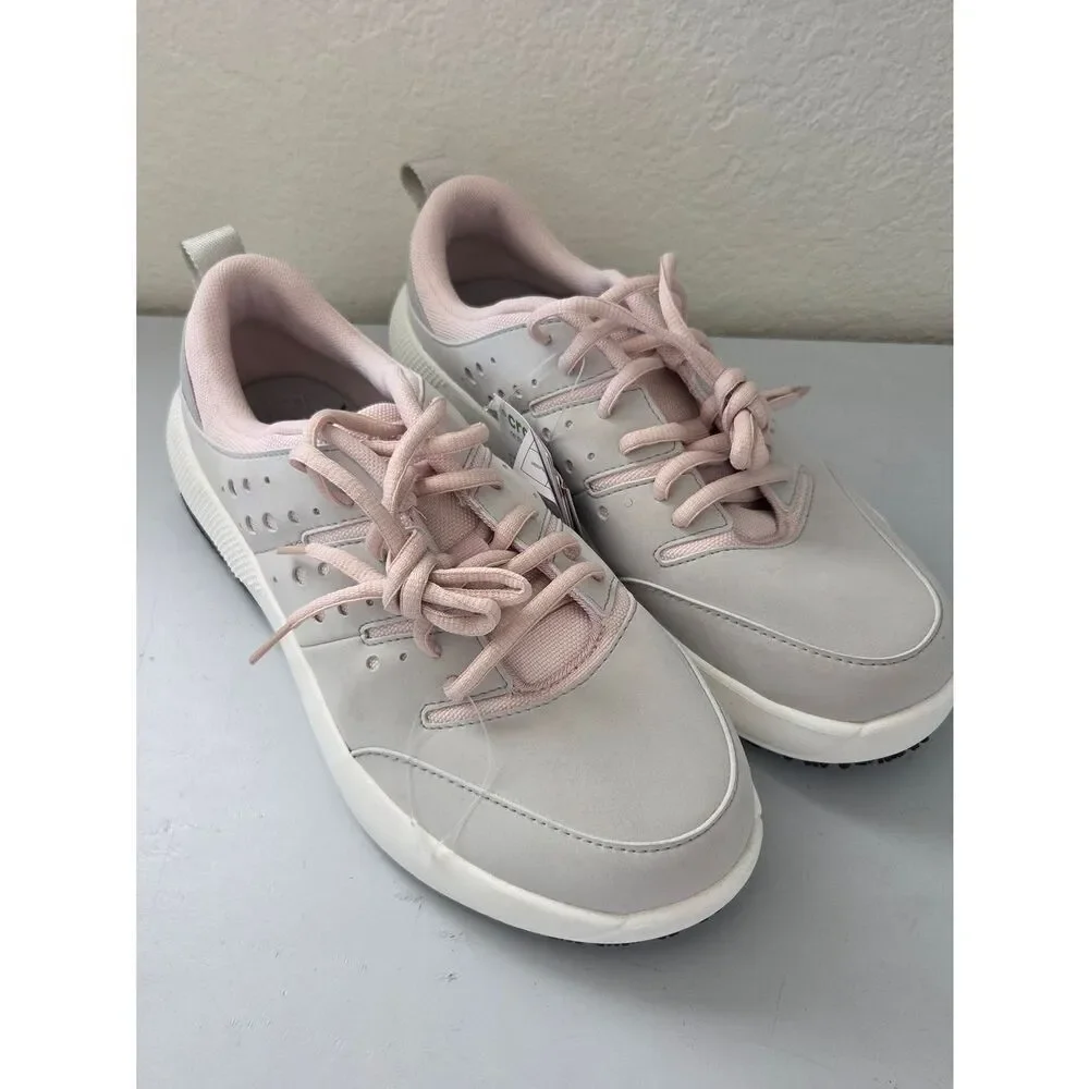 CROCS Women’s Athletic Sneakers in Light Pink and Light Gray
